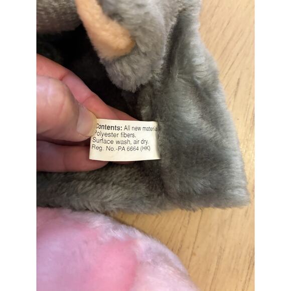 Vintage 90s Animal Hand Puppets LION, PIG, ELEPHANT, ALLIGATOR Learn & Play Kids - Picture 10 of 11